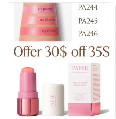 Santé & Beauté dans Baakline - بلاشر ستيك بايزي بتركيبة الزبدة لنضارة وترطيب البشرة | Paese Butter Blend Blush Stick