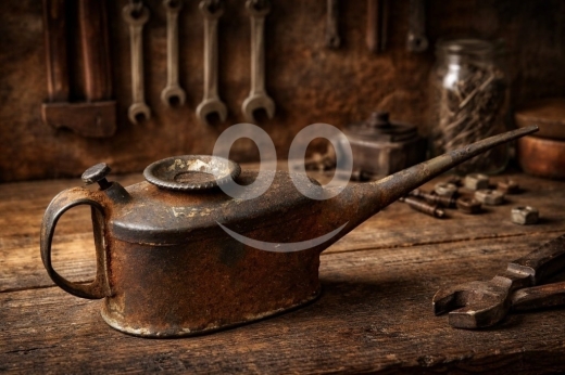Antiques & Collectibles dans Batroun - مزيتة يدوية أنتيك نادرة من الحديد والصلب القديم | Antique Industrial Steel Manual Oil Can