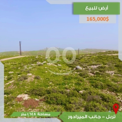 Lands for sale in Jabal Terbol - أرض للبيع - تصنيف 20/40