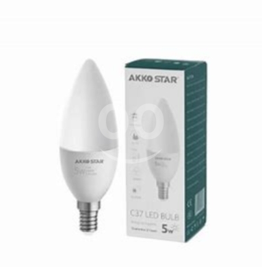 Other electronics in Naccache - لمبة ليد شمعة 5 واط Akko Star إضاءة بيضاء | Akko Star C37 E14 5W LED Candle Bulb 6500K