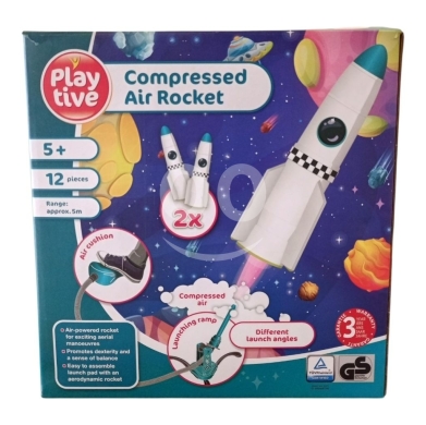 مستلزمات الاطفال في رافد - لعبة صاروخ الهواء المضغوط الممتعة للأطفال من Playtive | Playtive Compressed Air Rocket Toy for Kids