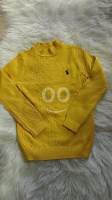 Clothes, Footwear & Accessories in Beirut City - كنزة صبياني صوف أصفر خردلي ماركة بولو عمر 9-10 سنوات | Boy&#039;s Mustard Yellow Polo Knit Sweater