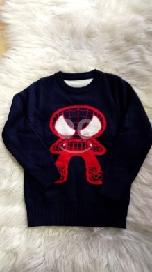 Vêtements, chaussures et accessoires dans Beyrouth - كنزة صوفية ولادي بتصميم سبايدر مان لعمر 5-6 سنوات | Boys Spiderman Navy Knit Sweater Age 5-6