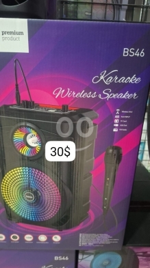Audio & Stereo in Beirut City - سبيكر كاريوكي لاسلكي هوكو BS46 مع ميكروفون وإضاءة RGB | hoco BS46 Karaoke Wireless Speaker