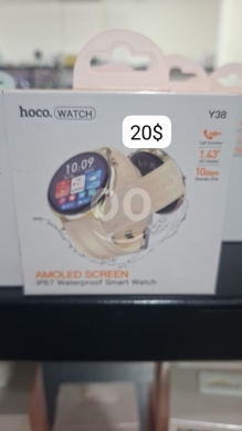 Smart Watches in Beirut City - ساعة هوكو Y38 الذكية شاشة أموليد مقاومة للماء | Hoco Y38 Smart Watch AMOLED Screen Waterproof
