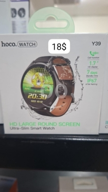 Smart Watches in Beirut City - ساعة هوكو Y39 الذكية شاشة كبيرة وتصميم نحيف | Hoco Y39 Smart Watch HD Large Round Screen