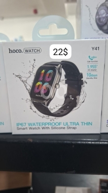 Smart Watches in Beirut City - ساعة هوكو Y41 الذكية شاشة كبيرة وتصميم نحيف جداً | Hoco Y41 Smart Watch Ultra Thin HD Display