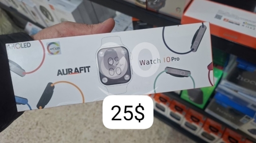 Smart Watches in Beirut City - ساعة أورا فيت 10 برو شاشة أموليد تصميم عصري | Aurafit Watch 10 Pro AMOLED Screen Smartwatch