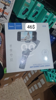 Mobile accessories dans Beyrouth - مانع اهتزاز هوكو K24 ثلاثي المحاور مع تتبع ذكي | Hoco K24 Anti-Shake 3-Axis Gimbal Smart Tracking