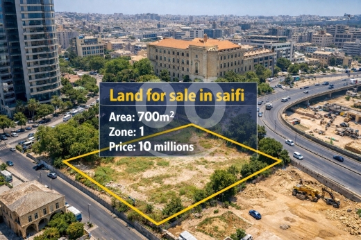 Lands for sale in Saifi - أرض 700م² في الصيفي مدخل السوليدير للبيع