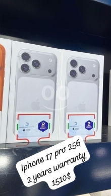 Mobile phones in Beirut City - آيفون 17 برو 256 جيجابايت جديد كفالة سنتين | iPhone 17 Pro 256GB Brand New 2-Year Warranty