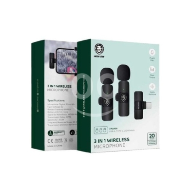 Mobile accessories dans Bouchrieh - Green Lion 3 in 1 Dual Wireless Microphone
