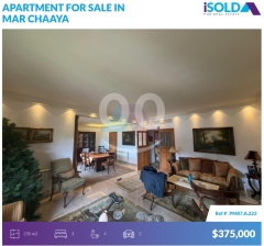 Furnished 235m2 apartment+mountain view 4sale in Mar Chaaya - مارشعياPM87A223