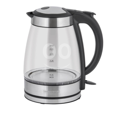 ??heinrichs electric kettle-1.7 liter-2200 watt-glass-سخان مياه الماني — 2