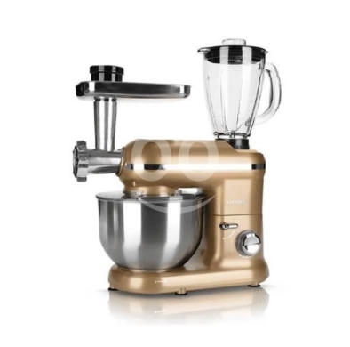 Kitchen appliances in Achrafieh - ?? Food processor 3 in 1, mixer and meat -grinder -5.5 liter HEINRICH&#039;S HKM 5262 SILBER-1300 watt-