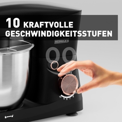 عجانة Heinrich's الألمانية 1500 واط بسعة 6 لتر | Heinrich's Food Processor 1500W 6L — 6