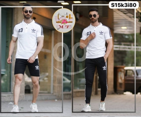 الملابس، الأحذية والزينة في Loussiya - طقم بيجامة رجالي 3 قطع قطن مريح وعملي | Men&#039;s 3-Piece Cotton Pajama Set Stylish & Practical