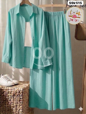 الملابس، الأحذية والزينة في Loussiya - طقم طقم سات نسائي قماش سواي مريح | Women&#039;s Sway Fabric Lounge Set Comfortable