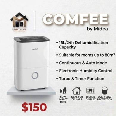 Other home appliances in Beirut City - جهاز سحب الرطوبة كومفي (Comfee by Midea) بسعر 150$ | Comfee Dehumidifier 16L/24h - Ideal for Large