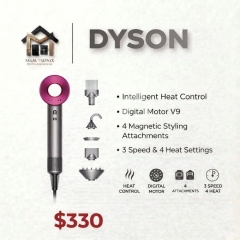 مجفف شعر دايسون سوبيرسونيك (Dyson Supersonic) الأصلي بسعر 330$ | Dyson Supersonic Hair Dryer