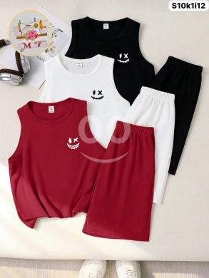 مستلزمات الاطفال في Loussiya - طقم شورت صبياني فرانش تيري صيفي ناعم | Boys&#039; Summer French Terry Shorts Set