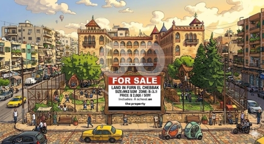 Lands for sale in Furn el-Chebbak - أرض للبيع في فرن الشباك مساحة 992 متر مربع | 992 sqm Land for Sale in Furn El Chebbak