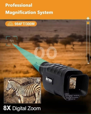 منظار ليلي أحادي بدقة 1080P مع تقريب رقمي وميزة الأشعة تحت الحمراء | Night Vision 1080P I… — 4