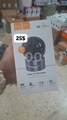 Cameras, Camcorders & Studio Equipment in Beirut City - كاميرا مراقبة داخلية Hoco D5 ذكية بدقة 3MP بـ 25$ فقط | Hoco D5 Indoor PTZ HD Camera - Smart Securit