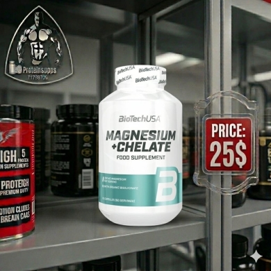 Health & Beauty in Bire - مغنيسيوم + شيلات من بيوتيك يو إس إيه لدعم العضلات والأعصاب | BioTechUSA Magnesium + Chelate