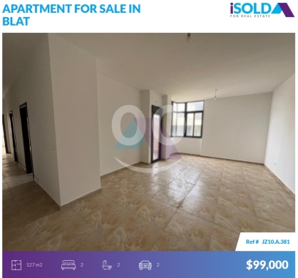 Other real estate in Blat - 2 bedroom apartment+Partial Sea View 4sale in Blat - شقة للبيع في بلاط JZ10A381