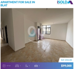 2 bedroom apartment+Partial Sea View 4sale in Blat - شقة للبيع في بلاط JZ10A381