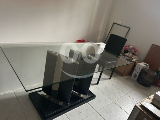 Dining room in Ibrine - طاولة سفرة جديدة مع 6 كراسي خشب وزجاج | New Dining Table with 6 Chairs Wood & Glass