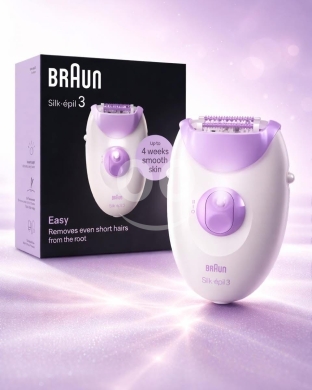 Health & Beauty in Tarik Jdideh - براون سيلك ابيل 3 لإزالة الشعر بنظام المساج | Braun Silk-&eacute;pil 3 Epilator Massage System