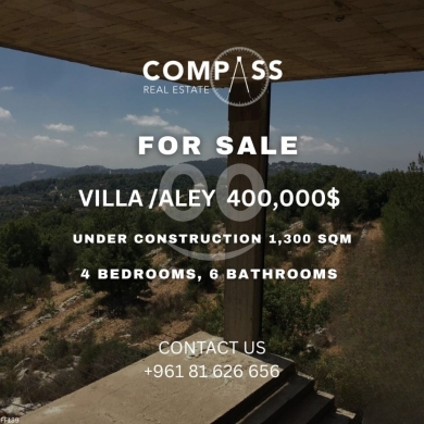 Apartments for sale in Aley - VILLA UNDER CONSTRUCTION FOR SALE IN ALEY