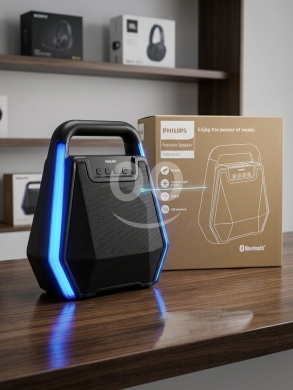 Other electronics in Achrafieh - سبيكر فيليبس محمول مع إضاءة ونظام كاريوكي | Philips Portable Speaker Light Effects & Karaoke