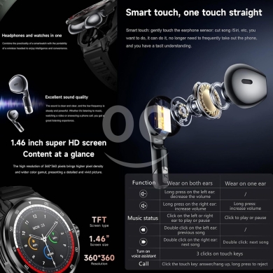 2 in 1 smart watch with EarPods — 6