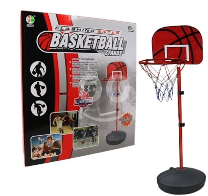 Baby & Kids Stuff in Bouchrieh - طقم كرة سلة للأطفال قابل للتعديل مع كرة ومنفاخ | Adjustable Basketball Set for Kids with Ball