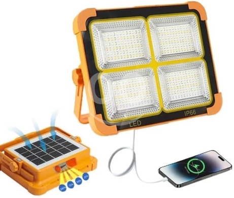 كشاف ليد شمسي محمول فائق الإضاءة 180 درجة | Solar-Powered LED Floodlight 180° Foldable — 2