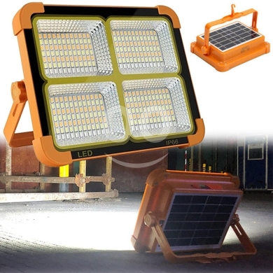 كشاف ليد شمسي محمول فائق الإضاءة 180 درجة | Solar-Powered LED Floodlight 180° Foldable — 8