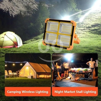 كشاف ليد شمسي محمول فائق الإضاءة 180 درجة | Solar-Powered LED Floodlight 180° Foldable — 7