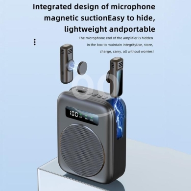 مكبر صوت وميكروفون لاسلكي مغناطيسي احترافي | Wireless Magnetic Microphone & Loudspeaker — 4