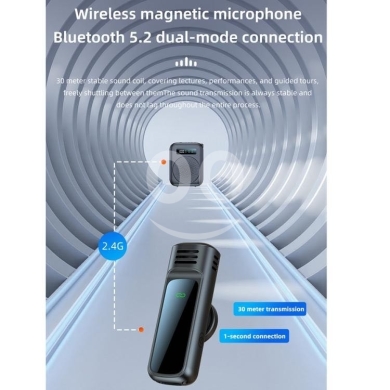 مكبر صوت وميكروفون لاسلكي مغناطيسي احترافي | Wireless Magnetic Microphone & Loudspeaker — 9