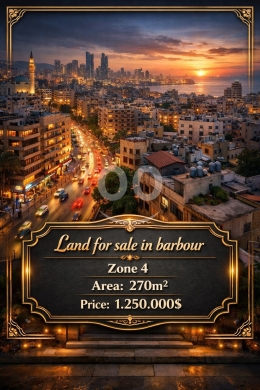 Lands for sale in Barbour - أرض 270م² للبيع في بربور