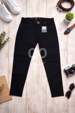 الملابس، الأحذية والزينة في أبو سمرا - Men&#039;s Premium Black Boyfriend Jeans | بنطال جينز رجالي أسود قصة بوي فريند مميزة