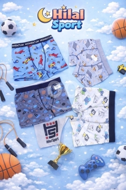 مستلزمات الاطفال في أبو سمرا - Boys&#039; Fun Pattern Cotton Boxers | بوكسرات ولادي قطنية بنقشات حيوية ومريحة