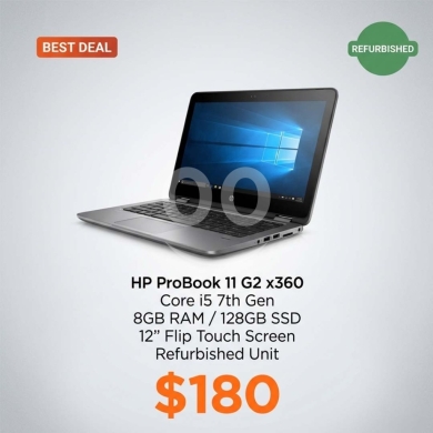 Computers Parts & Software Accessories in Bouchrieh - لابتوب HP ProBook 11 G2 X360 شاشة لمس دوارة | HP ProBook 11 G2 X360 Touch Flip Laptop