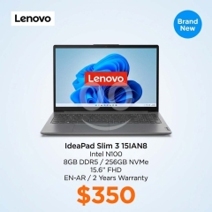 لابتوب لينوفو IdeaPad Slim 3 أداء سلس وسعر اقتصادي | Lenovo IdeaPad Slim 3 15IAN8 N100