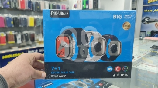 Smart Watches في بشامون - ساعة F10-Ultra2 الذكية مع 7 أحزمة إضافية وشاشة أموليد | F10-Ultra2 Smart Watch 7+1 AMOLED Display