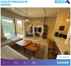 Furnished 1 bedroom Chalet+terrace+mountain view 4sale in Faraya-فارياAM66C28