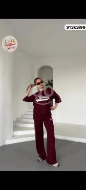 الملابس، الأحذية والزينة في Loussiya - طقم "فرانش تيري" نسائي قطن فاخر - جودة نخب أول | Women&rsquo;s Premium French Terry Cotton Set